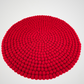 15.5-Inch Pom Pom Small Ball Round Placemat-Set Of 2Pcs.