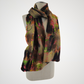 Merino Wool and Silk Sari Felted Scarf