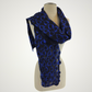 Merino Wool & Silk Felted Blue Heart Scarf