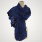 Merino Wool & Silk Felted Blue Heart Scarf