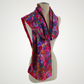 Multi color Merino Wool & Silk Felted Scarf