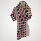 Polka Dotted Merino Wool Felted Scarf