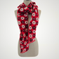 Polka Dotted Merino Wool Felted Scarf