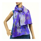 Merino Wool & Sari Silk Felted Scarf