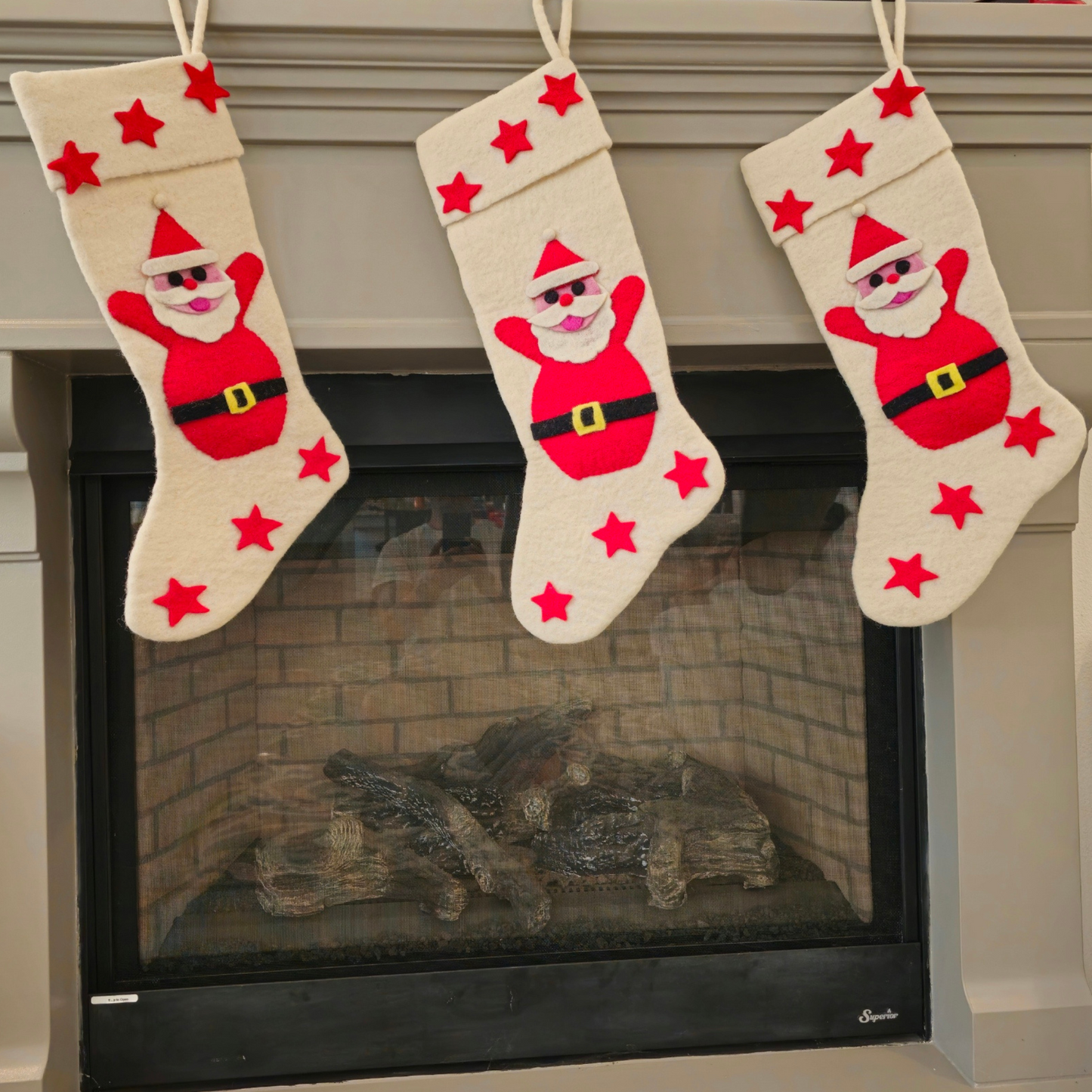Santa Stocking Ornaments