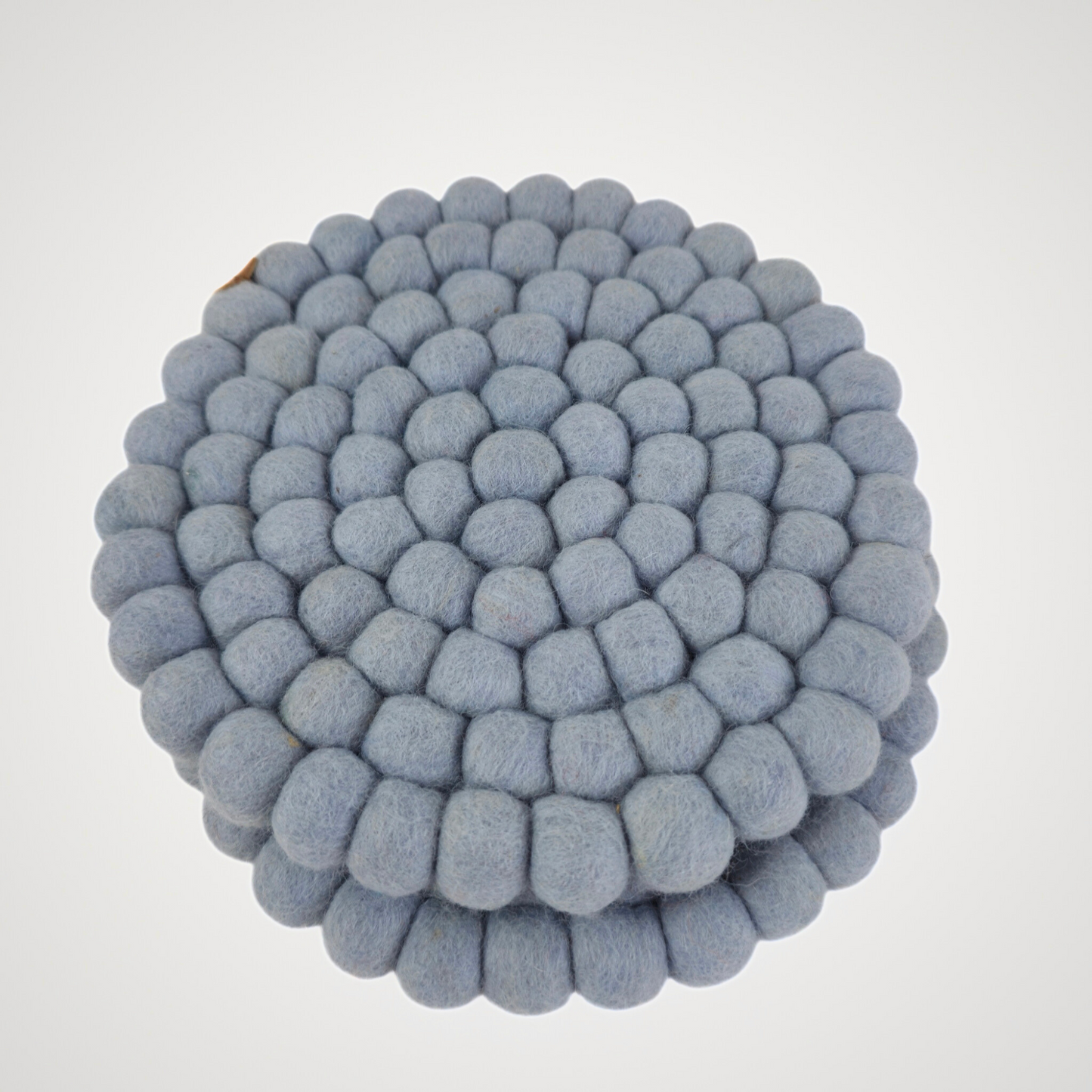 Pom Pom Felted Ball Trivet-Set Of 2Pcs.