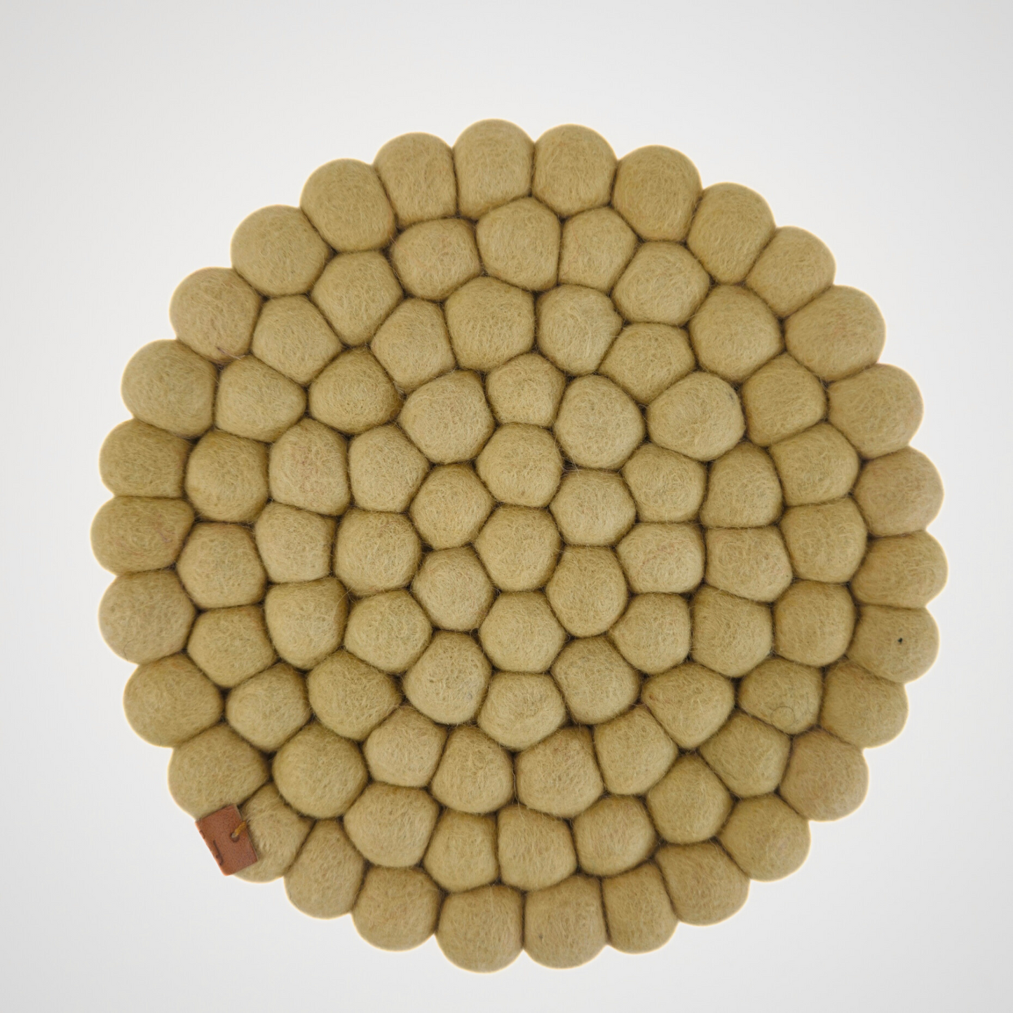 Pom Pom Felted Ball Trivet-Set Of 2Pcs.