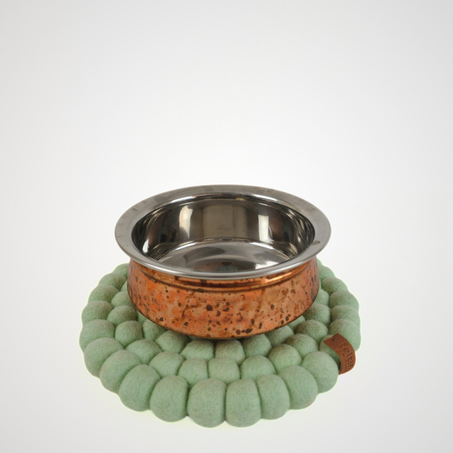 Pom Pom Felted Ball Trivet-Set Of 2Pcs.