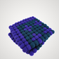 Pom Pom Felt Ball Trivet-Set Of 2Pcs.
