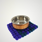 Pom Pom Felt Ball Trivet-Set Of 2Pcs.