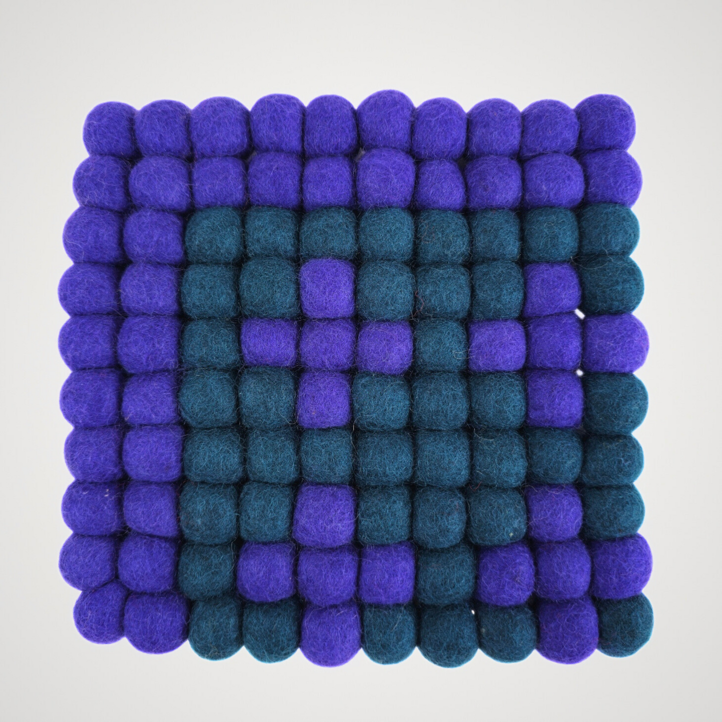 Pom Pom Felt Ball Trivet-Set Of 2Pcs.