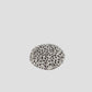 White-Brown Felt Ball Round Mat for Home Décor