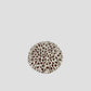White-Brown Felt Ball Round Mat for Home Décor