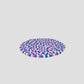 White-Pink and Blue Felt Ball Round Mat for Home Décor
