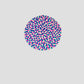 White-Pink and Blue Felt Ball Round Mat for Home Décor