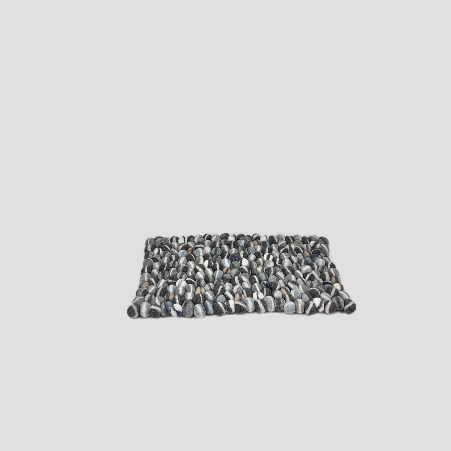Stone Design Felt Ball Door Mat, Bed Mat, Bathroom Mat, Rug