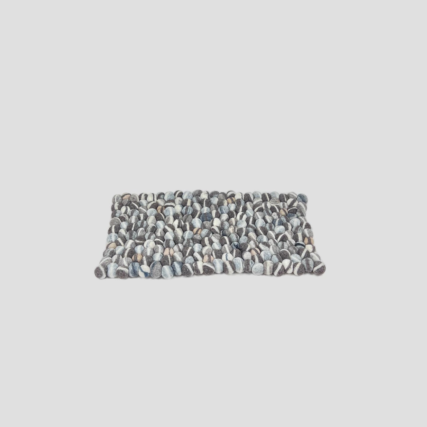 Stone Design Felt Ball Door Mat, Bed Mat, Bathroom Mat, Rug