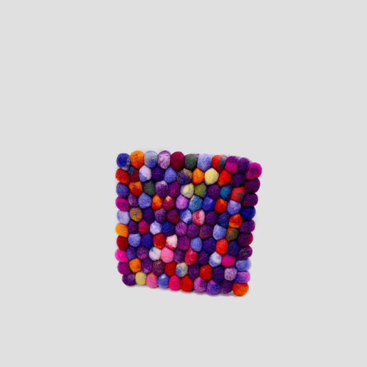 Square - Purple Tie Dye Trivet, Potholder 8x8x1