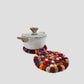 Round - Assorted Tie Dye Trivet, Durable, Potholder 8x8x1