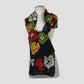 Colorful Flowers Merino Wool Felt Scarf