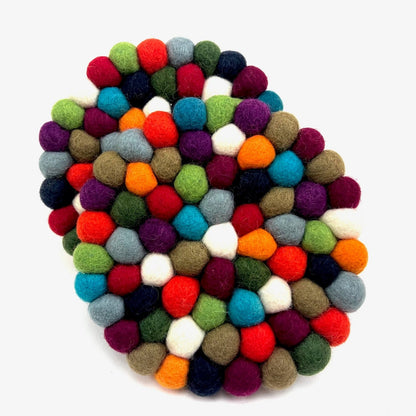 Variation Round Felt Ball Trivets