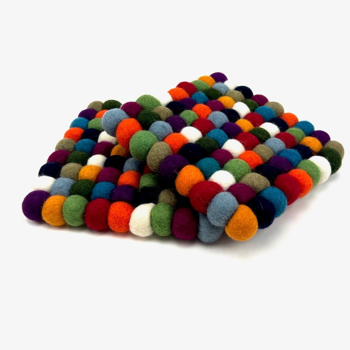 Variation Colors Square Felt Ball Trivets