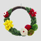Door Hanging Felt Wreath 11 Inches