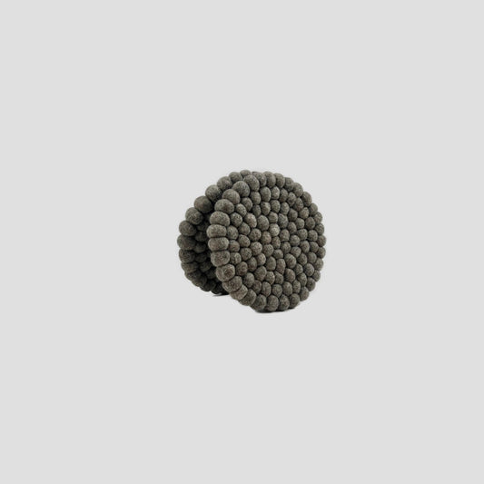 Chocolate Brown Felt Round Trivet
