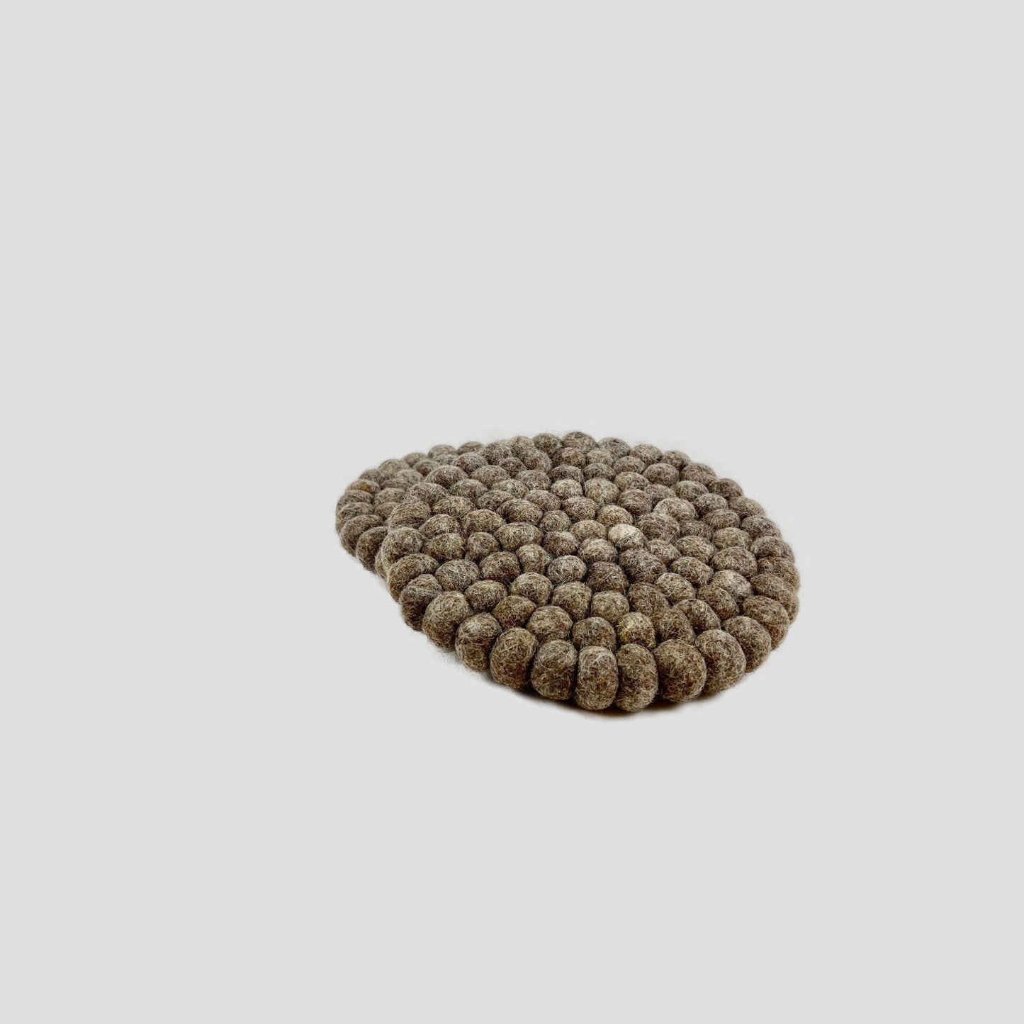Chocolate Brown Felt Round Trivet