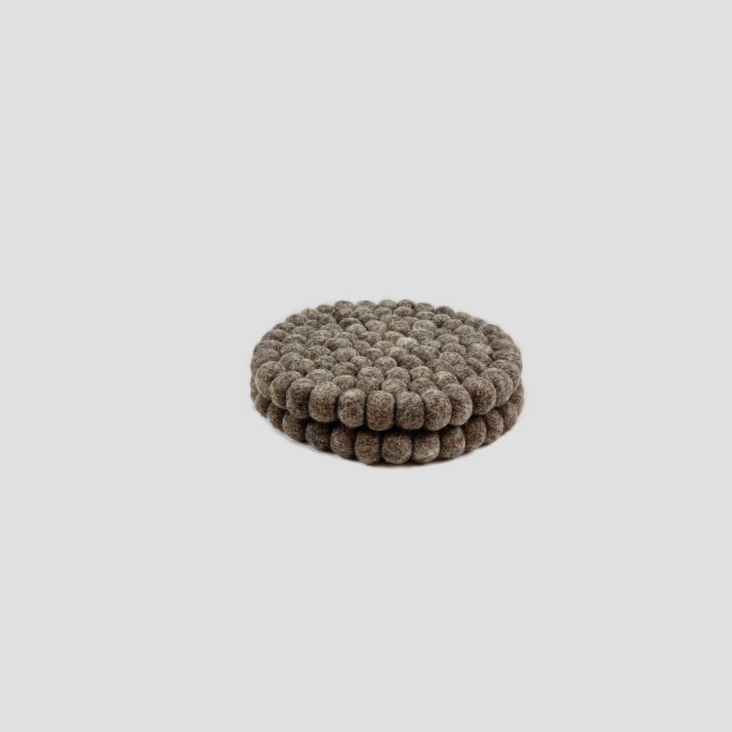 Chocolate Brown Felt Round Trivet