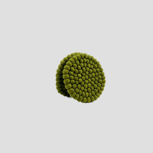 Kiwi Color Felt Round Trivet