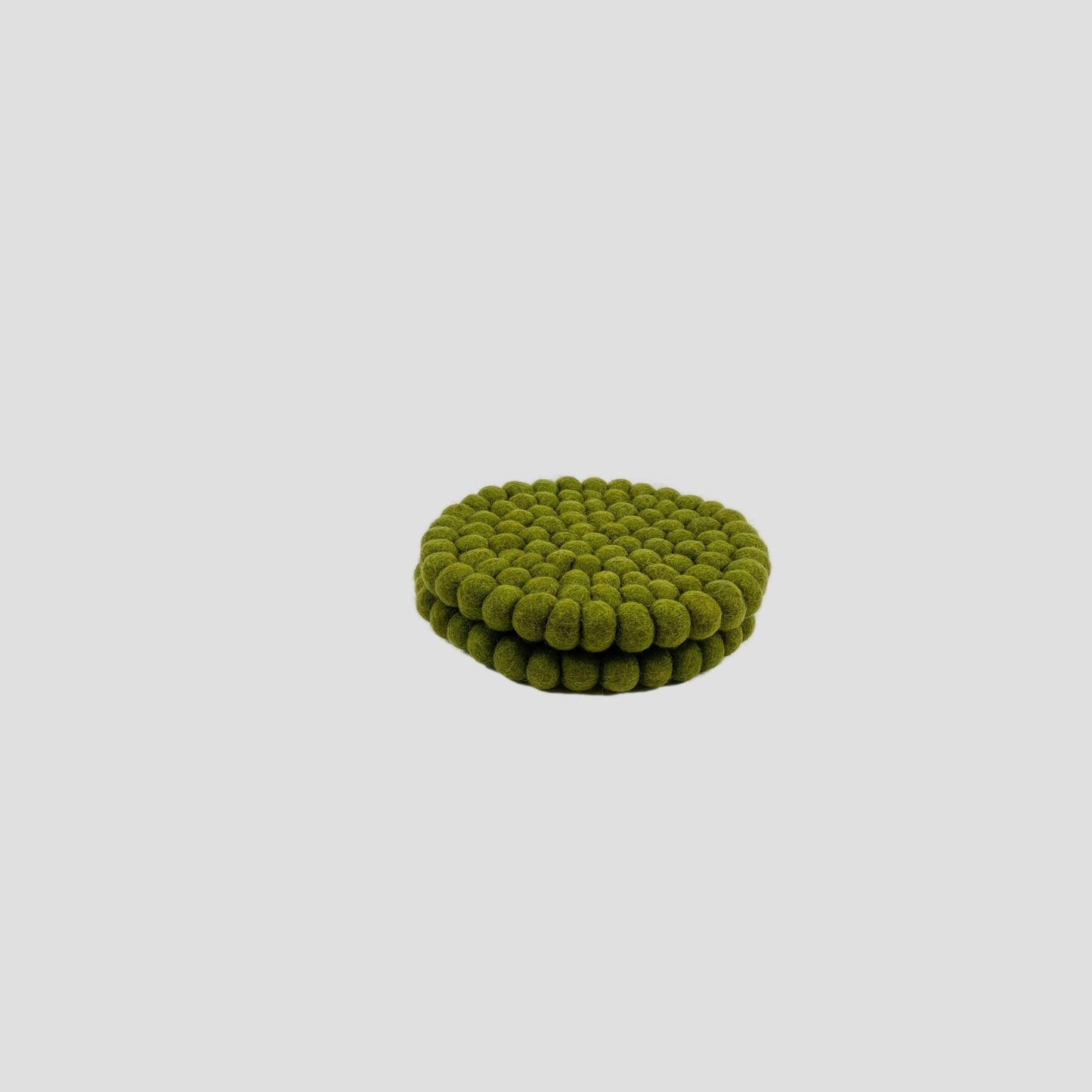 Kiwi Color Felt Round Trivet