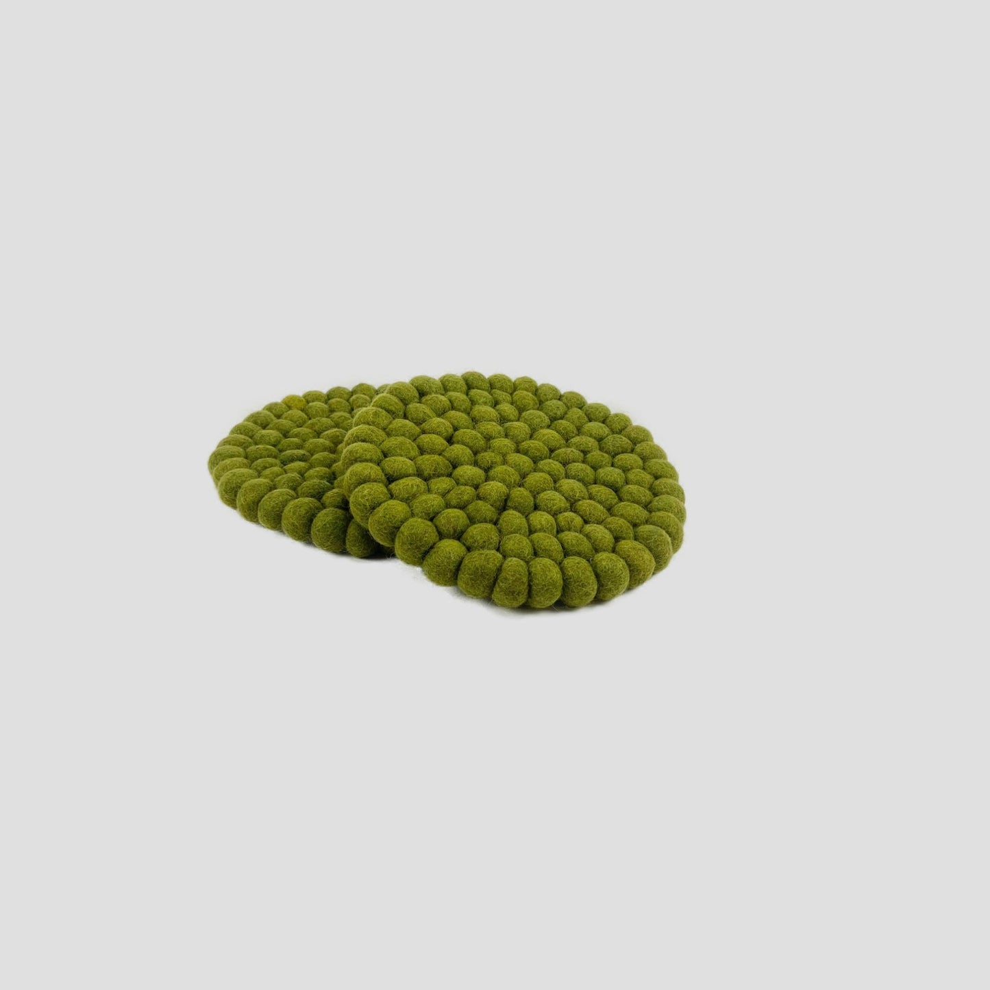 Kiwi Color Felt Round Trivet