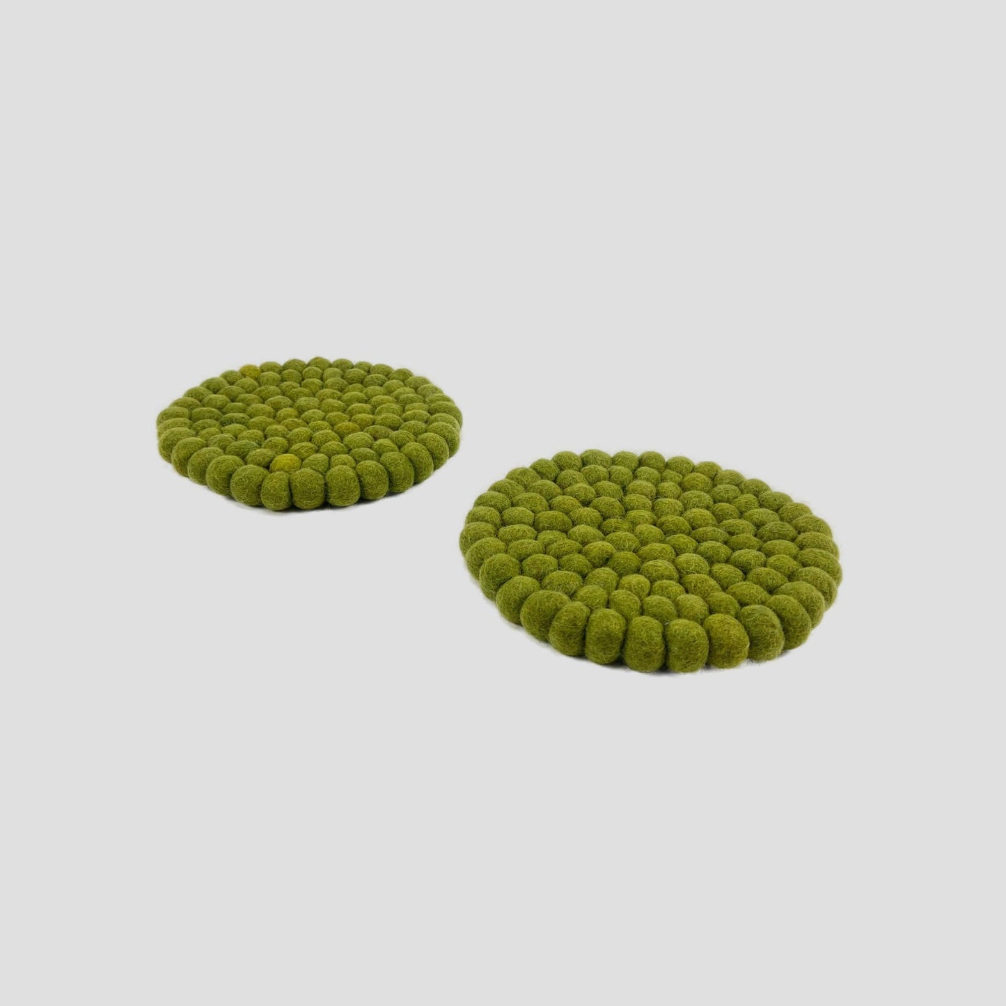 Kiwi Color Felt Round Trivet