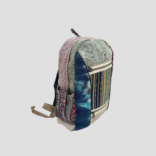 Tie Dye Patch Hemp & Cotton Backpack