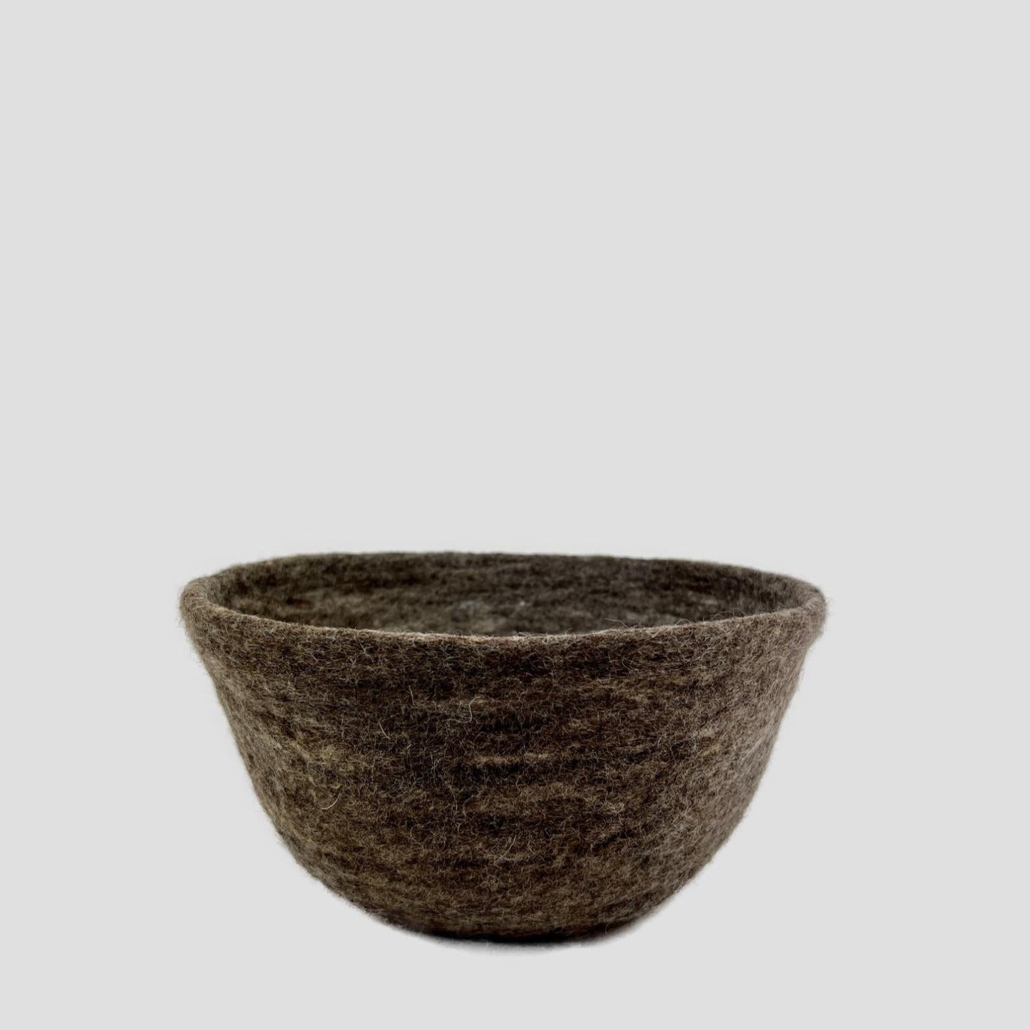 Wet Felted Brown Bowl