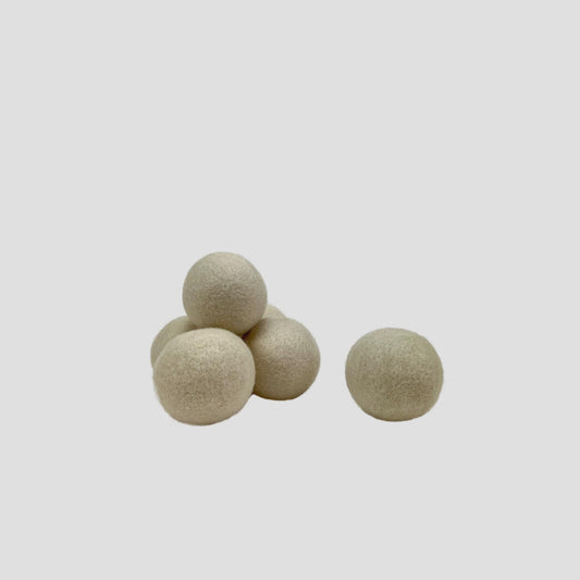 Organic Handmade Natural Wool White Dryer Balls