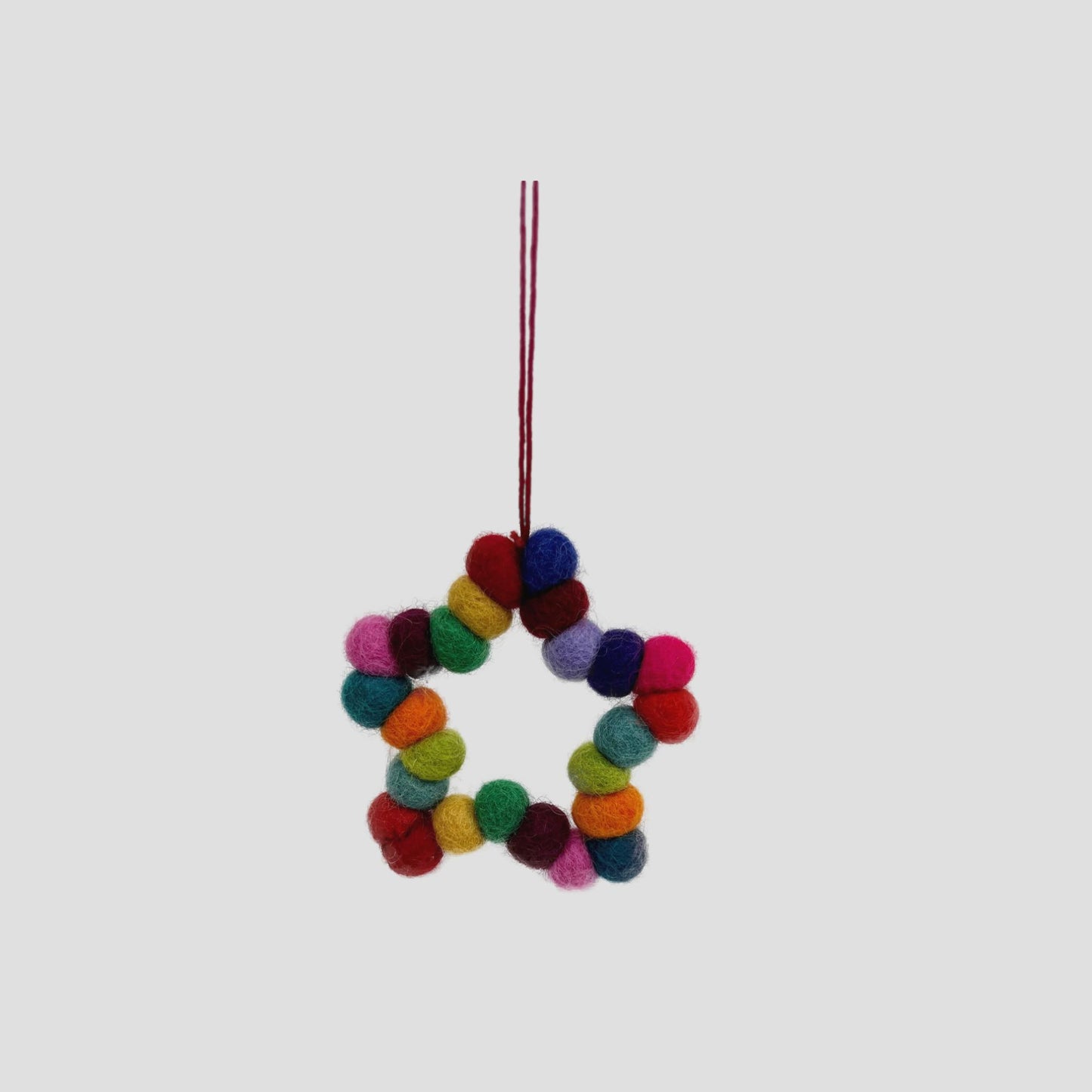 Christmas Ornaments Multi Color Star