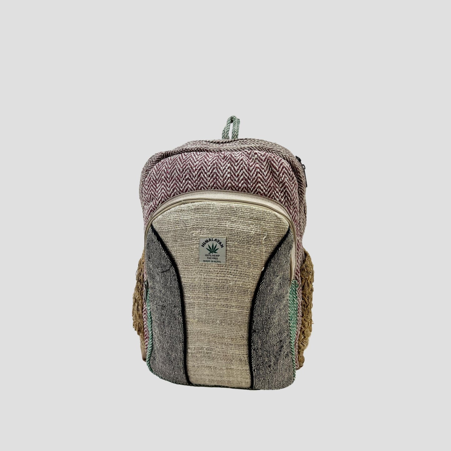 Side Pocket Hemp Crochet  Hemp & Cotton Backpack