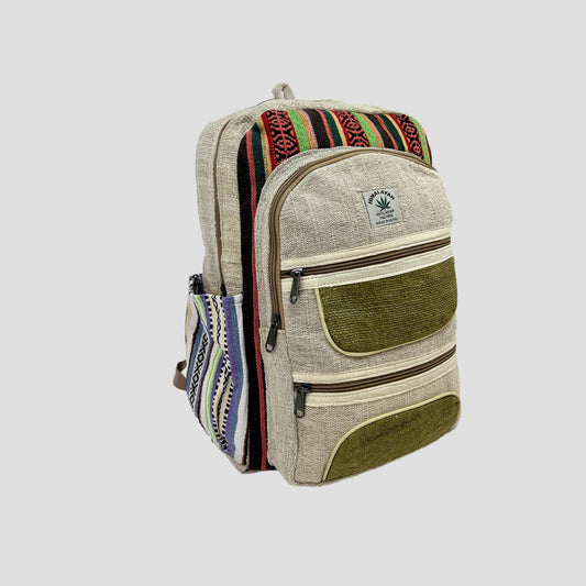 Green Patch Hemp & Cotton Backpack