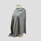 Gray Cashmere Poncho Shoulder-Neck