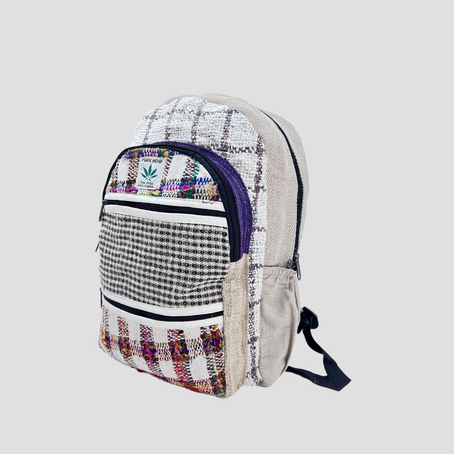 Silk and Cotton Patch Hemp & Cotton Backpack