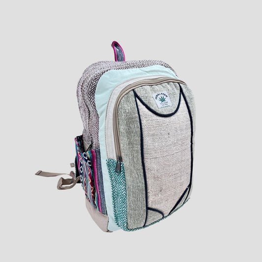 OffWhite Hemp Patch Hemp & Cotton Backpack