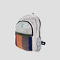 Purple, Orange, Brown, Blue Patch Hemp & Cotton Backpack