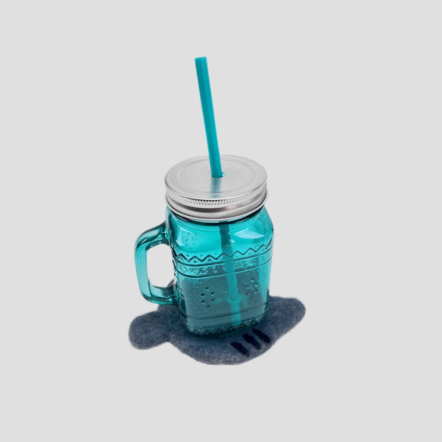 Kitty Head Coaster, Cup holder Set Of 2 Pieces