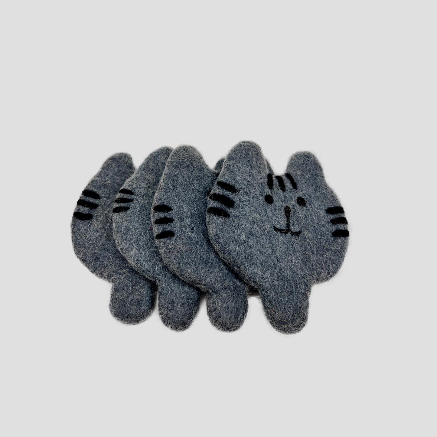 Kitty Head Coaster, Cup holder Set Of 2 Pieces