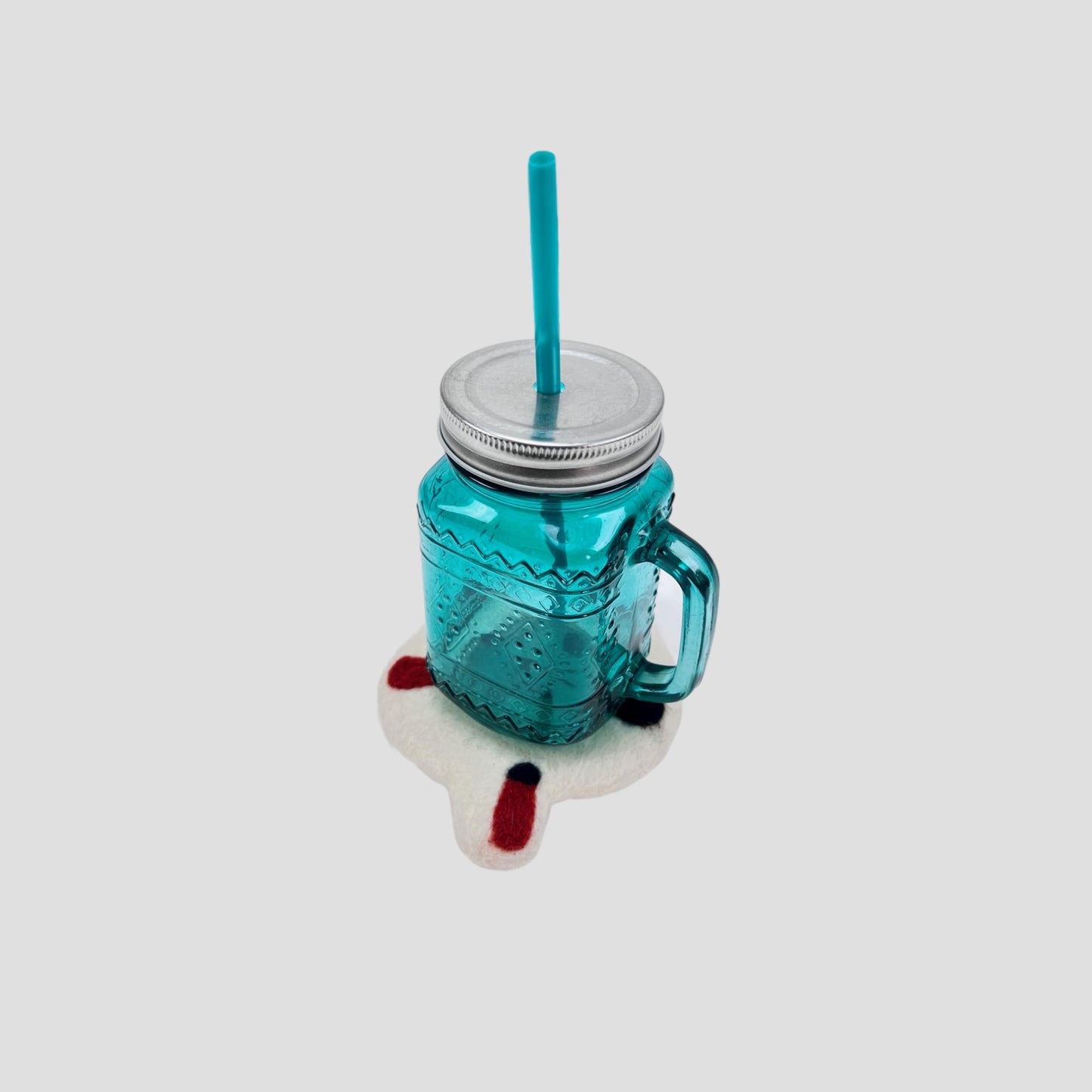 Kitty Head Coaster, Cup holder Set Of 2 Pieces