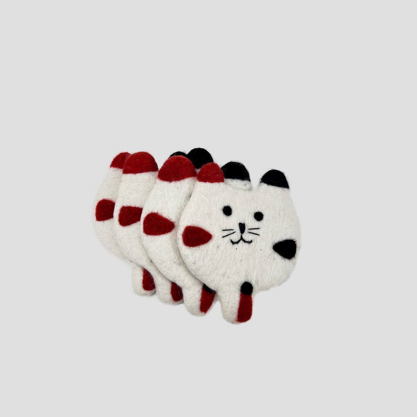 Kitty Head Coaster, Cup holder Set Of 2 Pieces