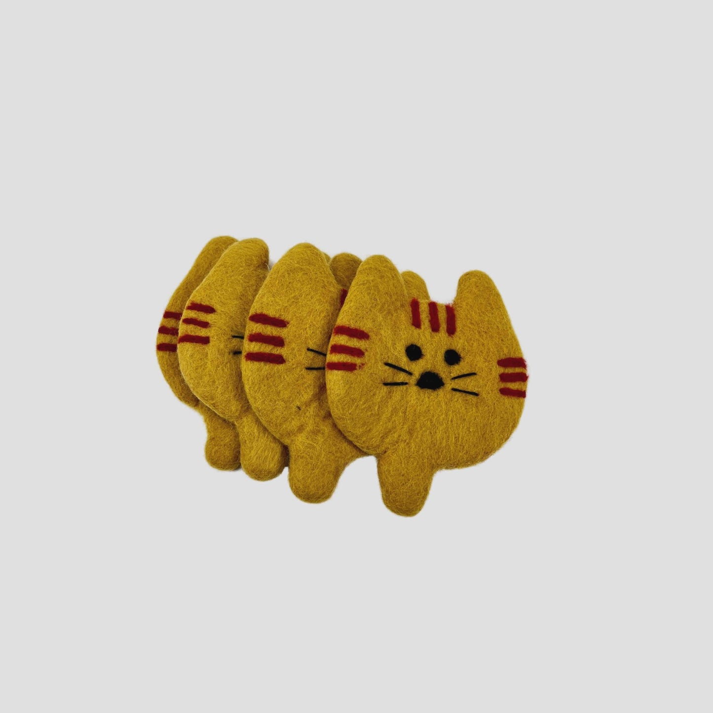 Kitty Head Coaster, Cup holder Set Of 2 Pieces