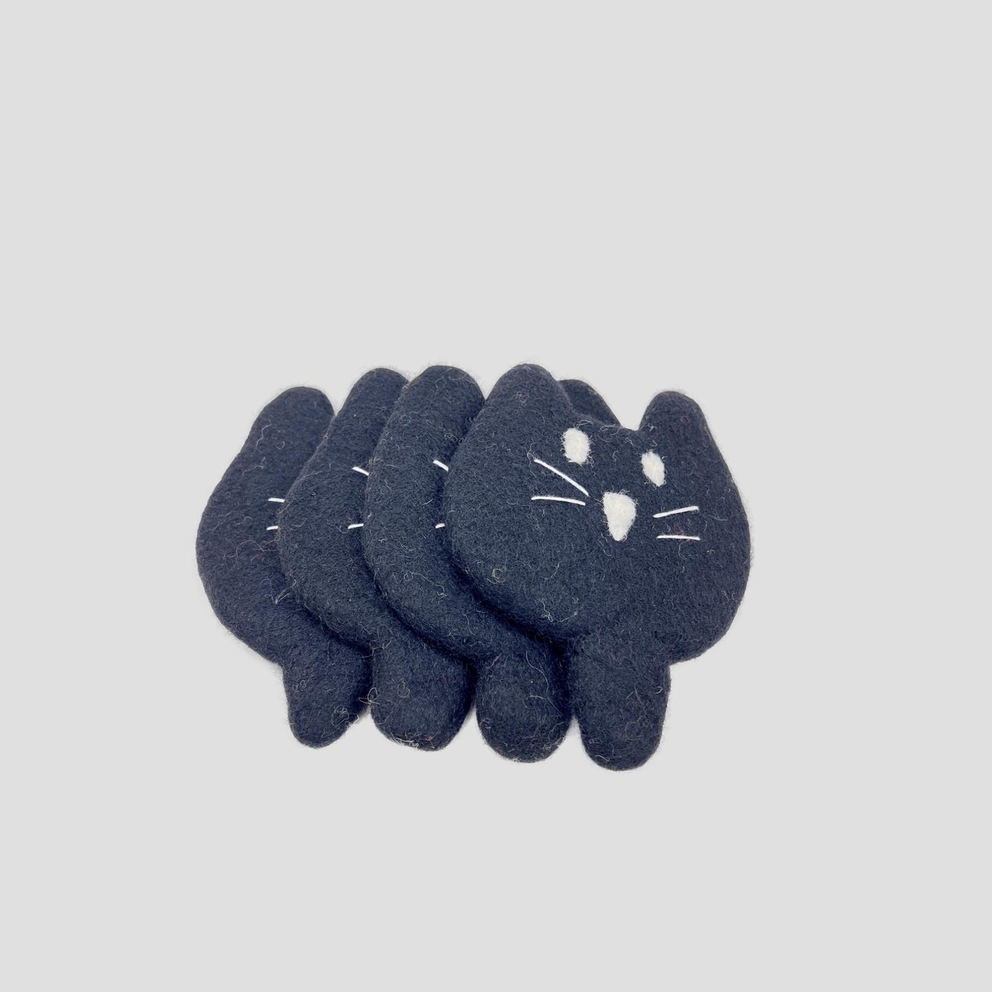 Kitty Head Coaster, Cup holder Set Of 2 Pieces
